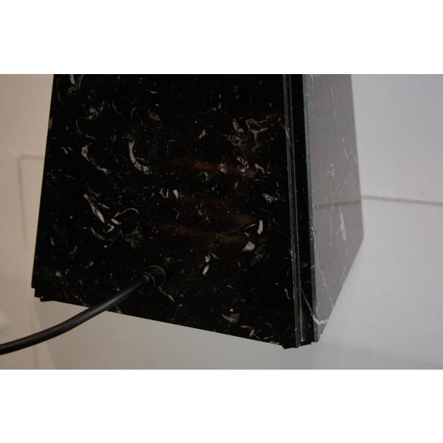 Abat Jour Table Lamp in Black Marble by Cini Boeri for Arteluce, 1970s For Sale - Image 9 of 18