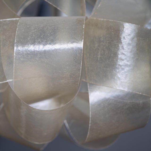 Fiberglass Pendant Light by E. Botta, 1970 For Sale - Image 4 of 10