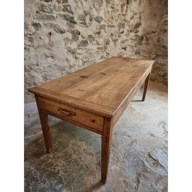 Antique French Oak Farm Dining Table, Auvergne, 1750s-1800s For Sale - Image 10 of 18