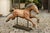 Mid 20th Century Vintage 1940s Folk Art Painted Iron Child Riding Horse Mounted on Custom Base For Sale - Image 5 of 12