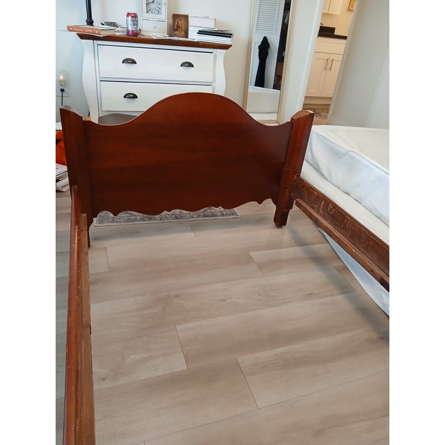 Collectors Cherry Twin Bed - Davis Cabnet Co For Sale - Image 11 of 12