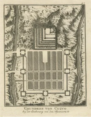 Spanish Conquest of Cusco or Cuzco, 1750, Paper