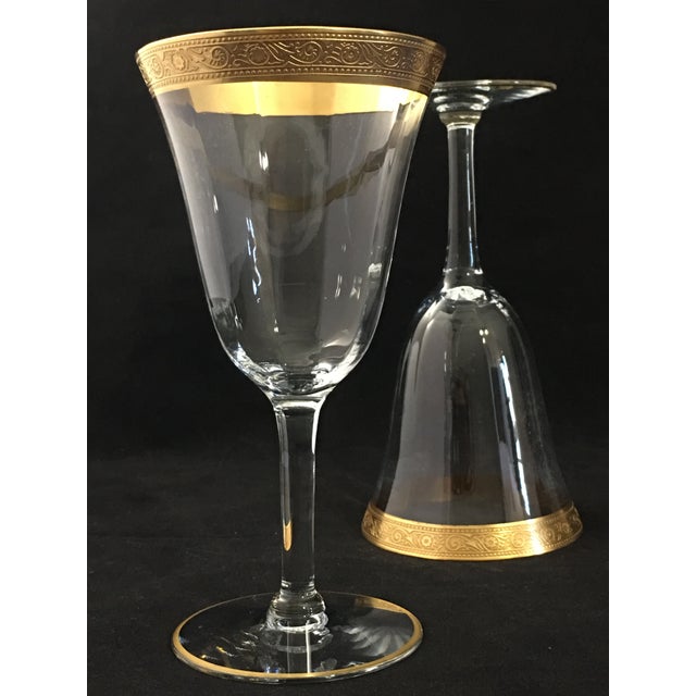 Vintage Tiffin Minton Pattern Blown Glass Stemware Set of 10 Chairish