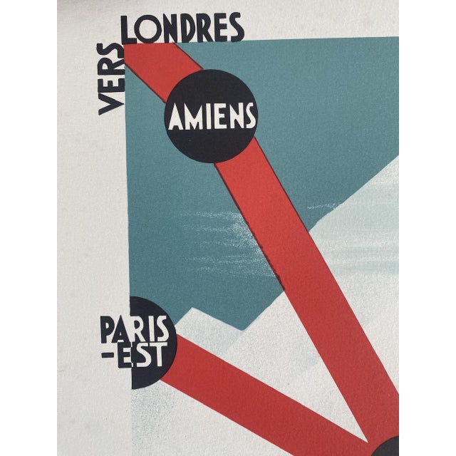 Paper Vintage Eastern Railways Poster from Theo Doro, 1989 For Sale - Image 7 of 13