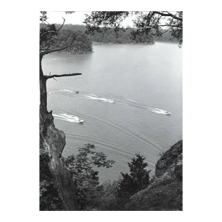 1960s Motorboat Race on a Lake Photograph For Sale