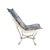 Kenneth Ludwig Chicago Puff Chair Complete Navajo Navy For Sale - Image 4 of 11