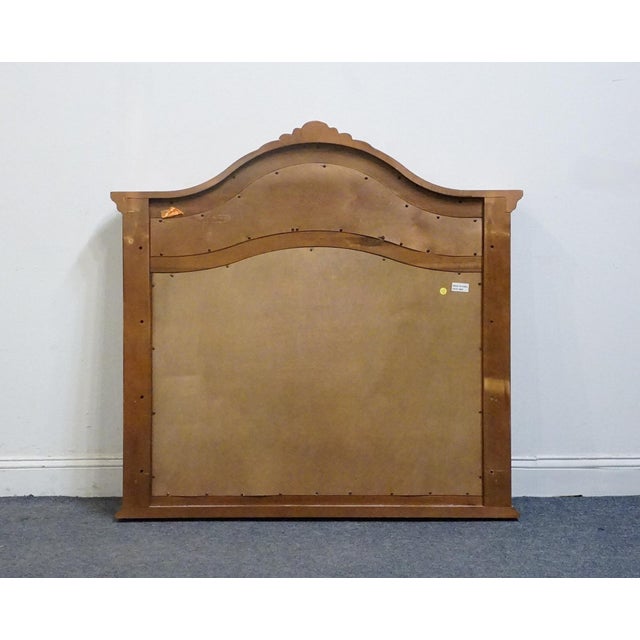 Kevin Charles Cherry Contemporary Traditional Empire Style 49" Arched Mirror For Sale - Image 4 of 5