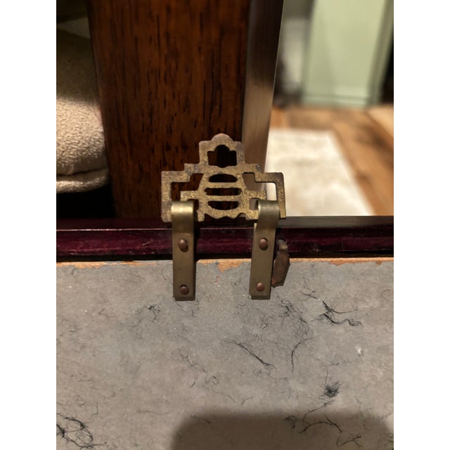 Chinoiserie-Style Hexagonal Wall Mirror With Hand-Painted Birds, Circa 1960's, 16 Inch Diameter For Sale In San Diego - Image 6 of 12