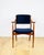 Vintage Danish Office Armchair in Navy Blue, 1970s For Sale - Image 11 of 11