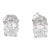 New 0.40ctw Diamond Stud Earrings 14k White Gold Round Solitaire Studs - 2 Pieces For Sale
