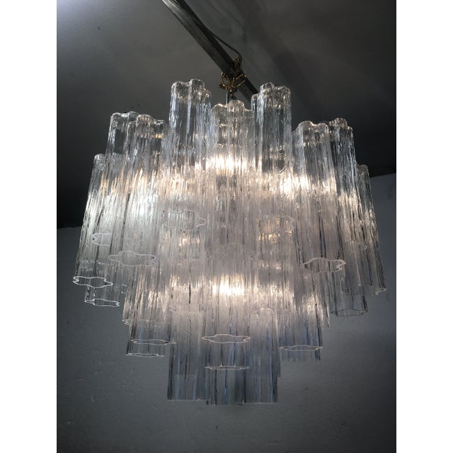 2010s Italian Sputnik Murano Glass "Tronchi" Chandelier For Sale - Image 5 of 9