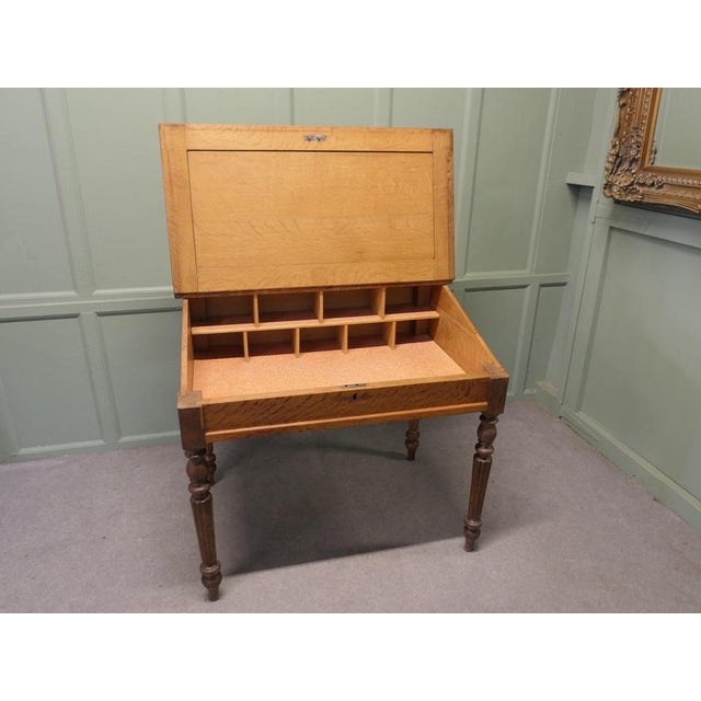 Late 19th Century French Oak Greeting Station, 1880 For Sale - Image 5 of 8