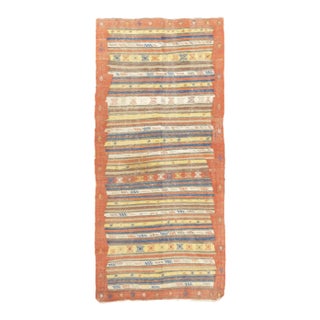 Antique Turkish Kilim Rug 4'9'' x 10'5'' For Sale
