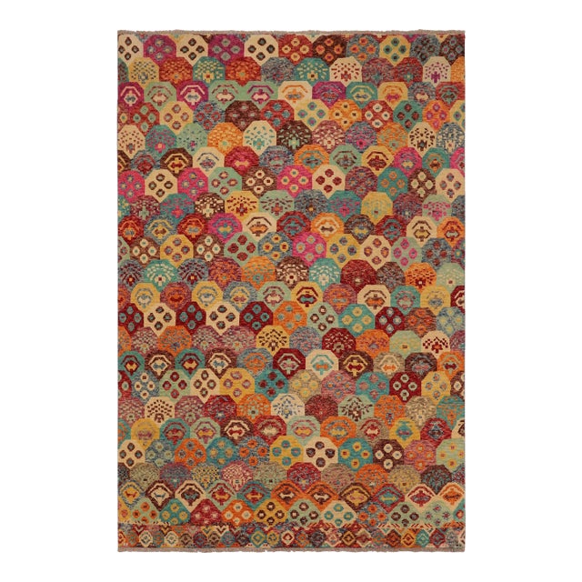 Contemporary Balochi Haley Hand Knotted Wool Rug - 6'7'' X 9'9'' For Sale