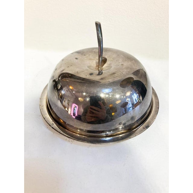 Silver Butter Tray attributed to Christofle France, 1930s For Sale - Image 3 of 6