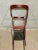 Set of 6 mahogany wood chairs, with stuffed ski seat