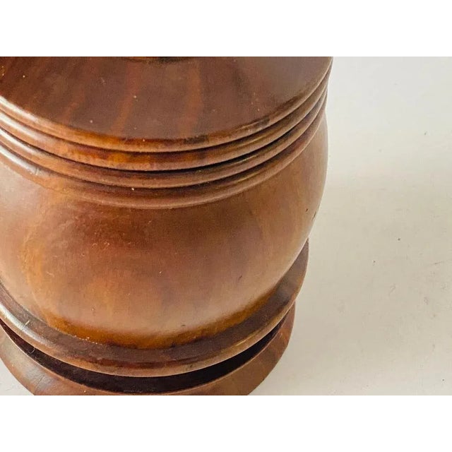 1970s Brown Tobacco Pot with Lid, France, 1970s For Sale - Image 5 of 12