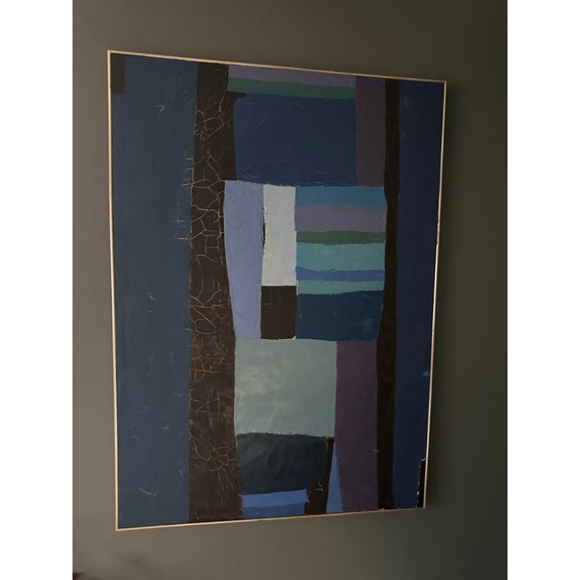 Extraordinary Gail Cottingham Abstarct Painting 1970’s American Aspen Colorado For Sale - Image 9 of 9