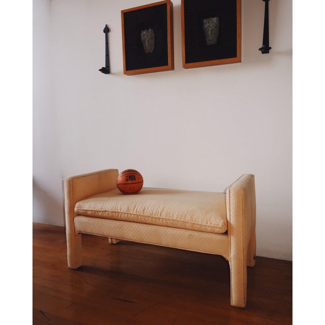 Karl Springer Style Parsons Bench, Circa 1980s For Sale - Image 4 of 15