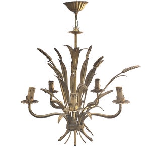 Five-Arm Wheat Ear Chandelier For Sale