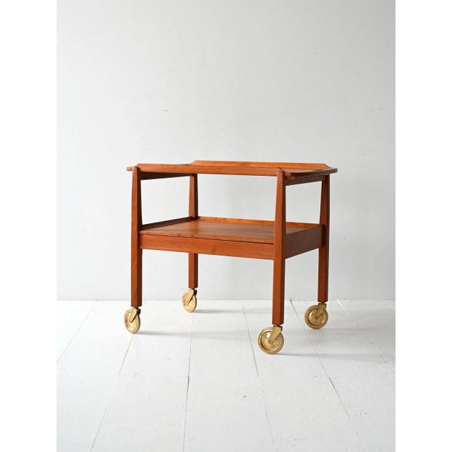 Vintage Scandinavian Julius Trolley by Sven Engström & Gunnar Myrstrand for Tingströms, 1960s For Sale - Image 11 of 11