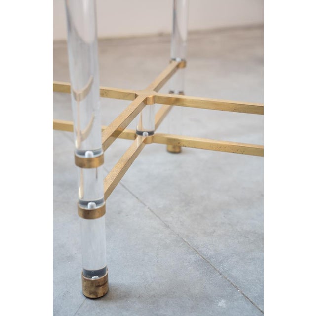 Hexagonal Glass Dining Table by Sandro Petti for Angolometallarte, 1970s For Sale - Image 12 of 18