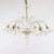 Vintage Traditional Baroque Style Floral Gold Infused Murano Glass Chandelier For Sale - Image 4 of 12