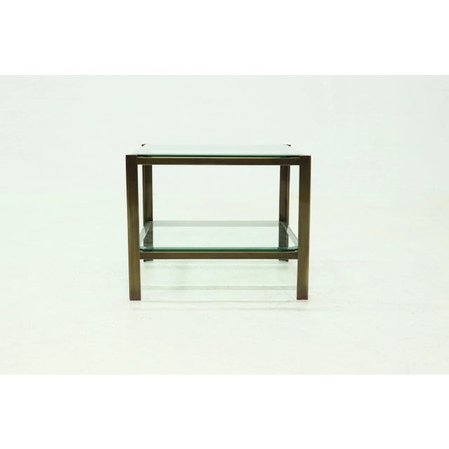 Cast Brass 2-Tier Coffee Table, 1970s For Sale - Image 4 of 7