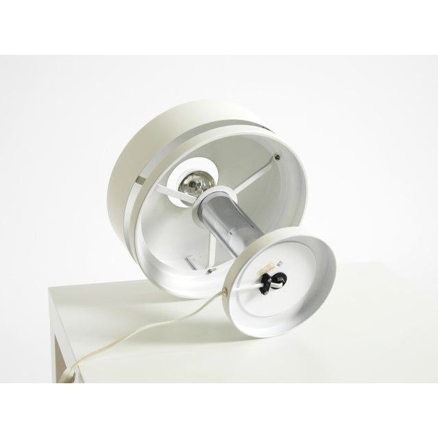 Space Age White Metal Table Lamp by Kaiser Leuchten, 1960s For Sale - Image 16 of 18