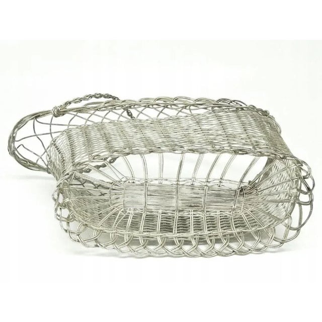 1950s Art Nouveau German Champagne Bottle Basket, 1950s For Sale - Image 5 of 6