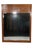 Wood Mid Century Brutalist Lane Stacatto Wall Mirror C. 1970's For Sale - Image 7 of 9