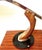 1960s President Desk Lamp by Fase Black Lacquered Edition and Mongoy Wood, 1968 For Sale - Image 5 of 7