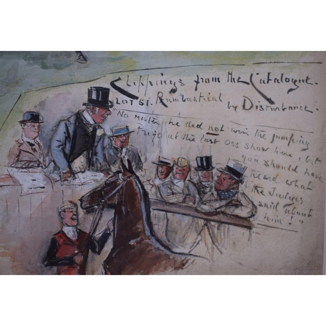 Clippings From the Catalogue Lot 51. Rumbustical by Disturbance Watercolour by Finch Mason For Sale - Image 4 of 6
