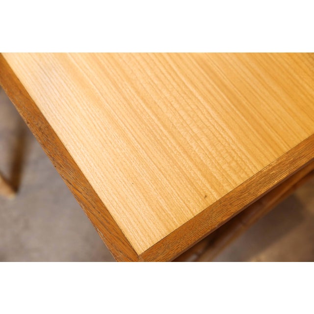 Wood Bamboo Desk and Chair For Sale - Image 7 of 11