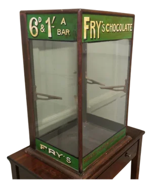 Edwardian Frys Display Cabinet, 1900