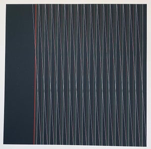 Attilio Taverna, Italian Kinetic Op Art Attilio Taverna Silkscreen Lithograph Print Light Artist, 1981