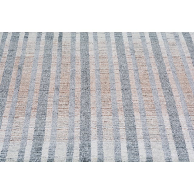Indian Modern Hand Loom Bamboo Rug, 7'7"x10' For Sale In New York - Image 6 of 6