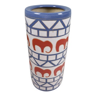 Mid-Century Modern Italian Ceramic Umbrella Stand, 1965 For Sale