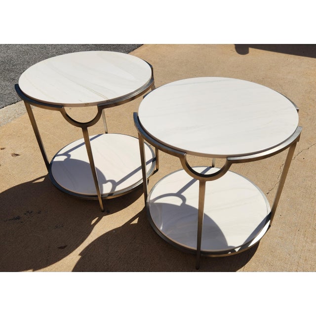 Bernhardt 2 X Bernhardt Morello Side Tables For Sale - Image 4 of 10