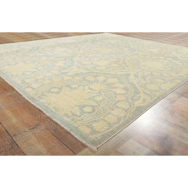 Textile Vintage Modern Damask Rug, 8'3 X 9'7 For Sale - Image 7 of 10