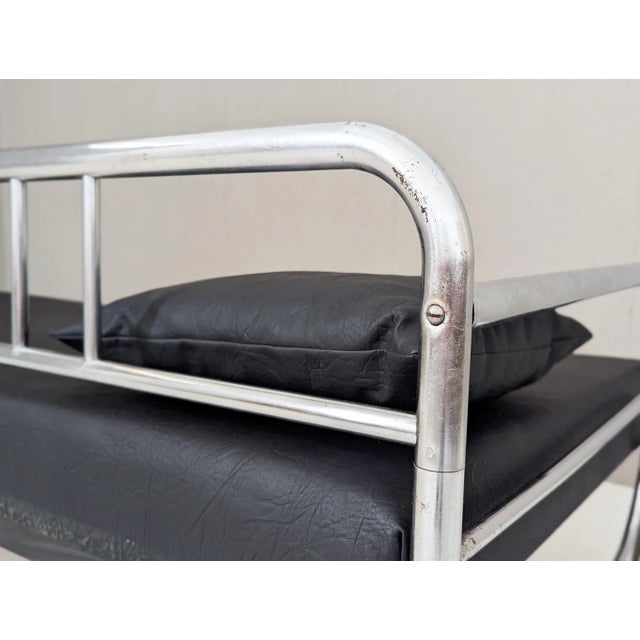 Bauhaus Tubular Steel Sofa by Hynek Gottwald, 1930s For Sale - Image 13 of 17