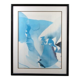 Peter Kitchell Modern Art "Human Limit A" Lithograph Framed and Matted 41x33 For Sale