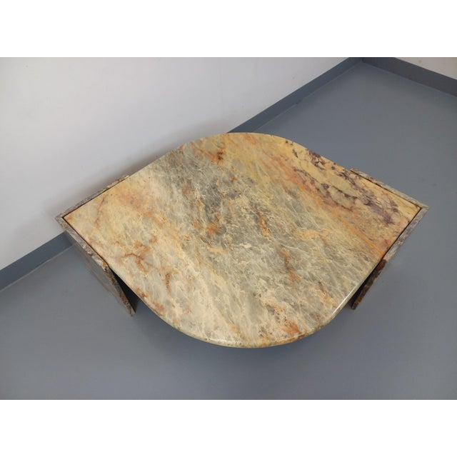 Vintage Marble Coffee Table, 1980s For Sale - Image 4 of 14
