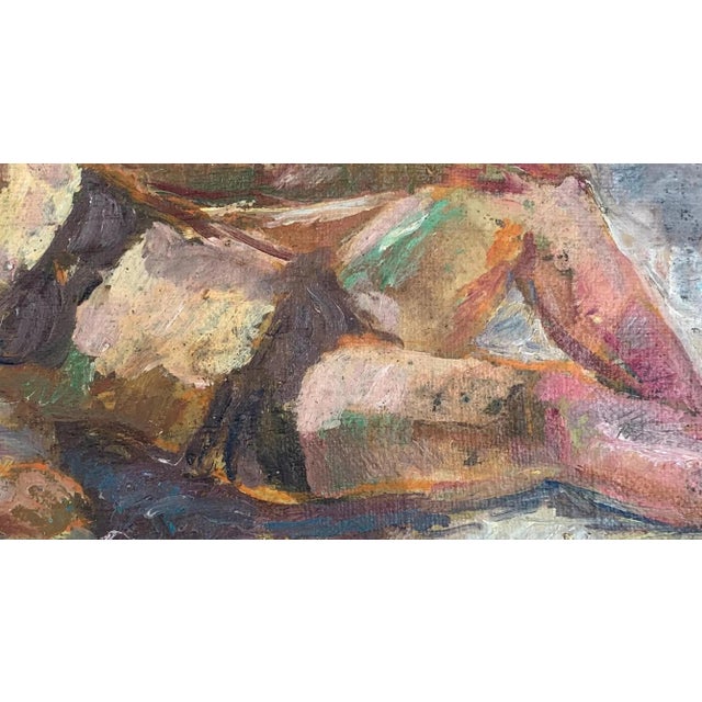 Vintage Nude Oil Painting, Ukrainian Erotic Art, 1960s 21-40 For Sale - Image 4 of 6