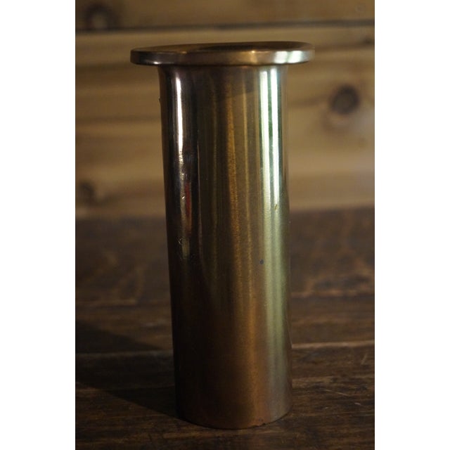 Arts & Crafts 1915 Heintz Copper and Sterling Silver Overlay Vase For Sale - Image 3 of 8