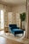 1980s Four-Panel Hand-Painted Wooden Room Divider Screen For Sale - Image 9 of 10