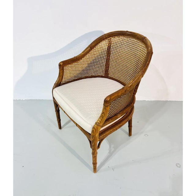 Wood Vintage French Wicker Chair, 1980s For Sale - Image 7 of 13