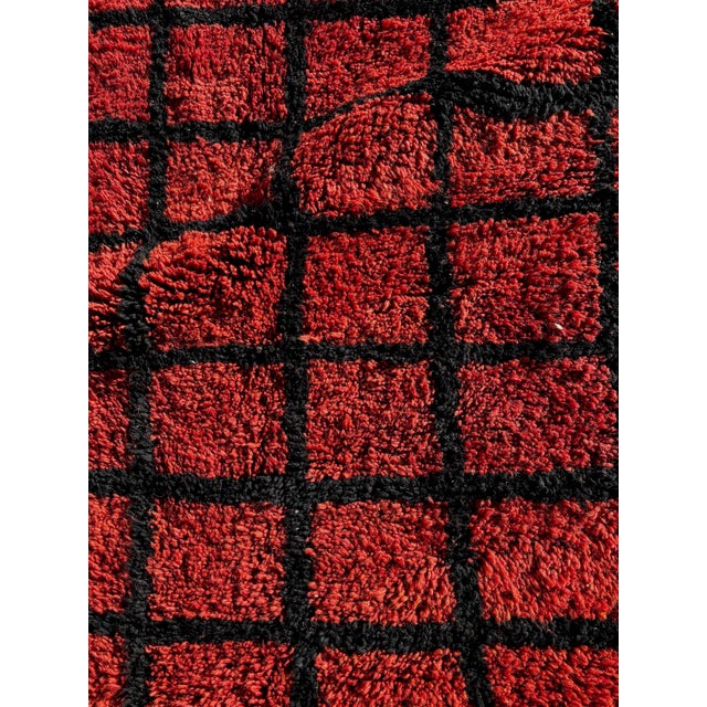 Moroccan Geometric Berber Carpet – Luxury Atlas Wool Rug For Sale - Image 6 of 8