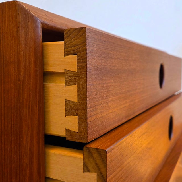 Wood Chest of Drawers by Kai Kristiansen for Vildbjerg Møbelfabrik, 1970s For Sale - Image 7 of 14