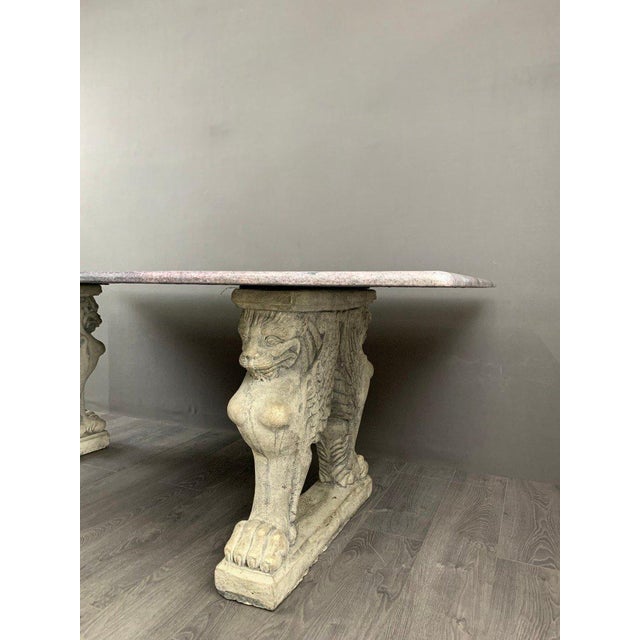 20th Century Marble Dining Table For Sale - Image 3 of 12
